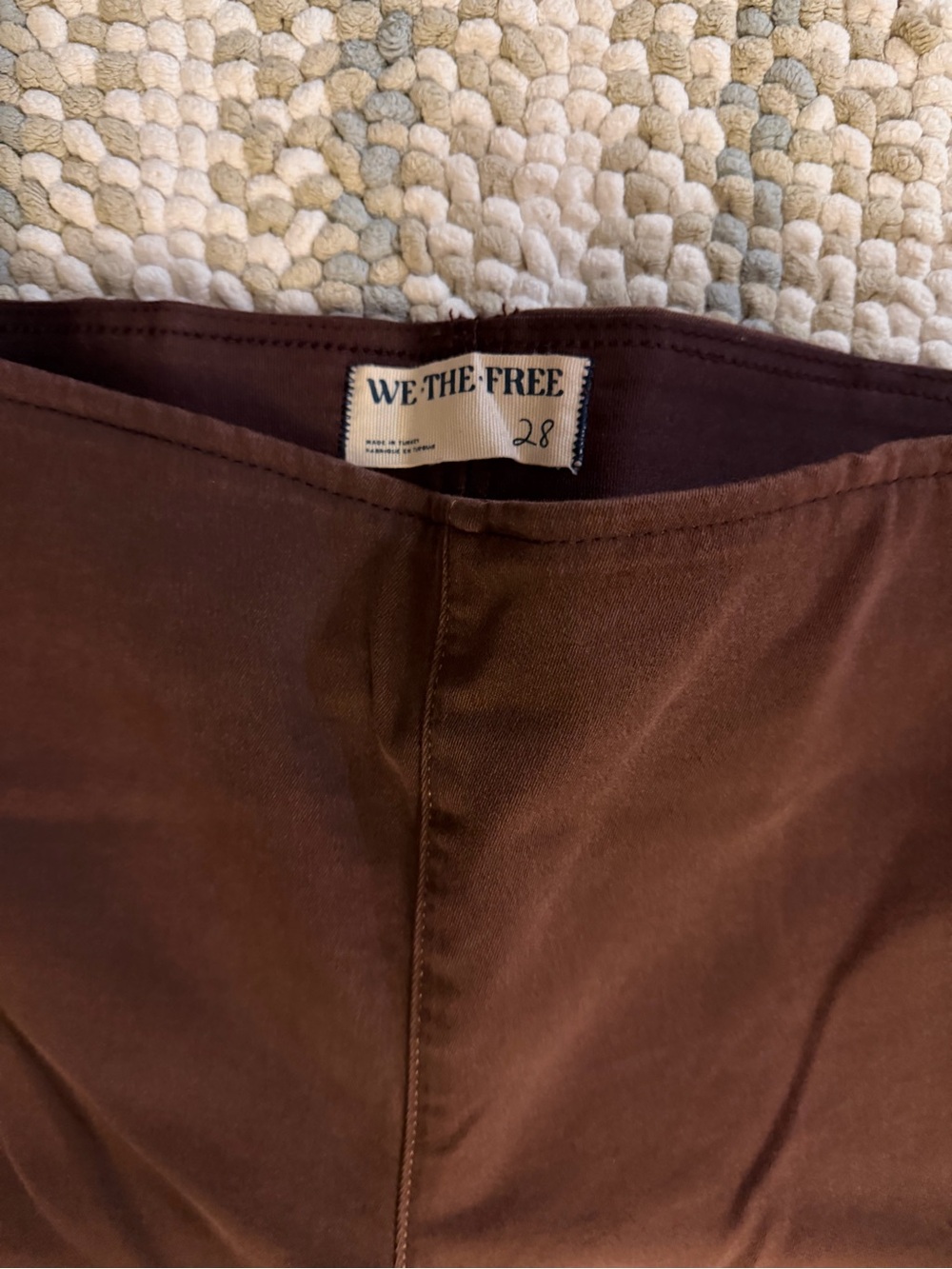 WE THE FREE women’s Brown Pants - Slim with flare leg